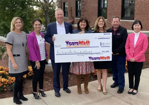 2021 TeamWalk for CancerCare check presentation