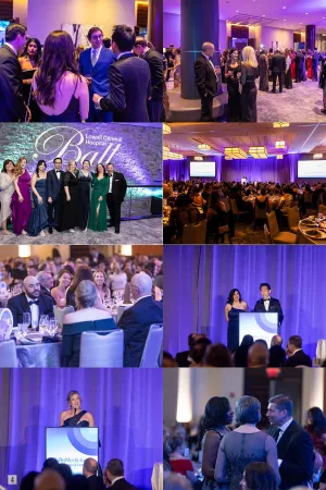 Collage of photos from the LGH ball in 2024.